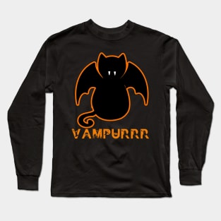 Funny Gifts for Halloween Vampurrr Long Sleeve T-Shirt